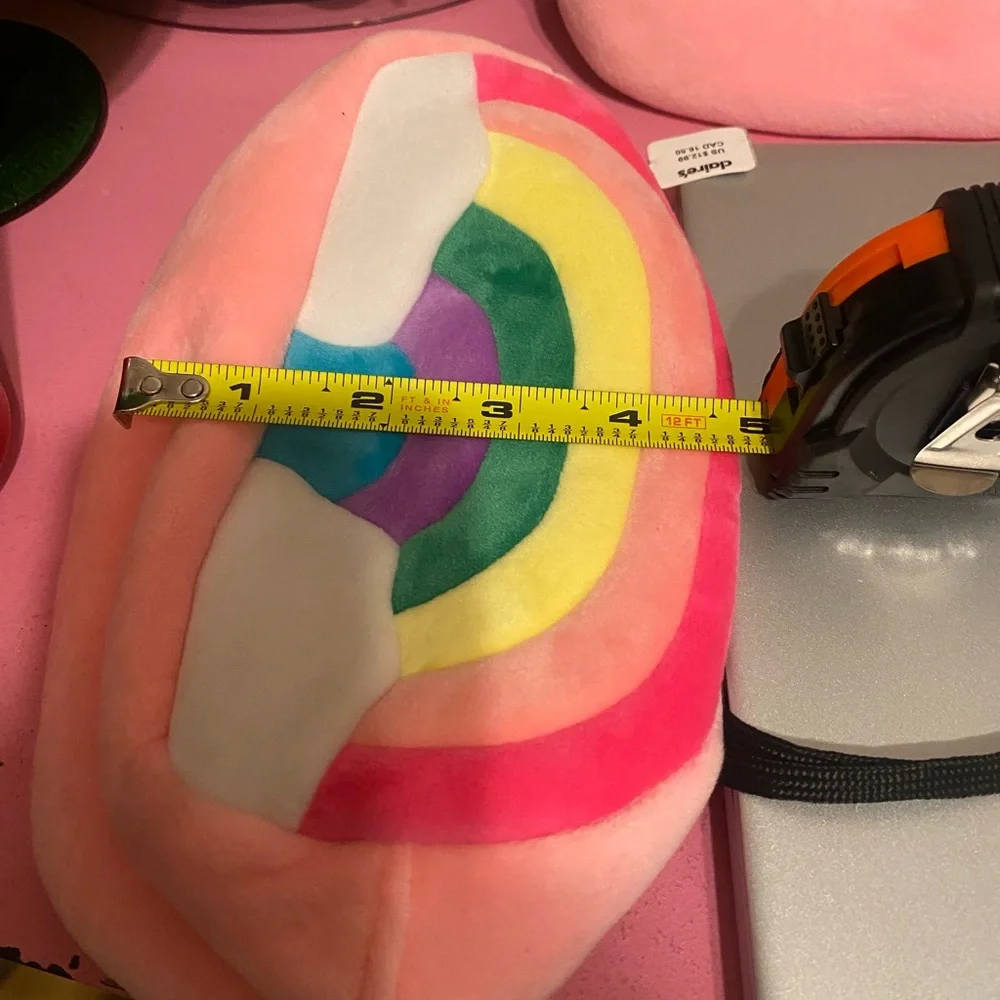 NWT, Claire’s Lot of 2 Rainbow Plush Makeup Bag - Pink